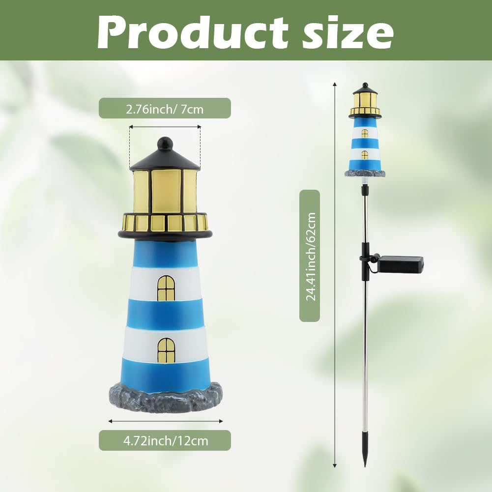 2 Pack 7 Color Changing Solar Garden Stake Lights Y5977