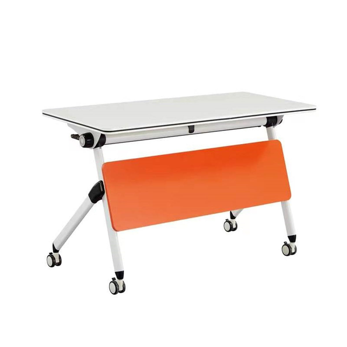 Folding Conference Table with Silent Wheels 120-180cm O479252