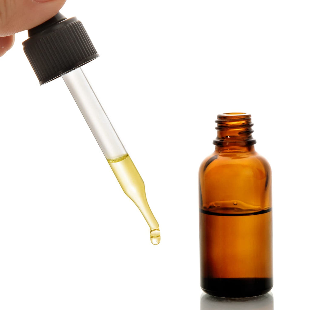 2 oz Dark Amber Dropper Bottles with Funnels R92044