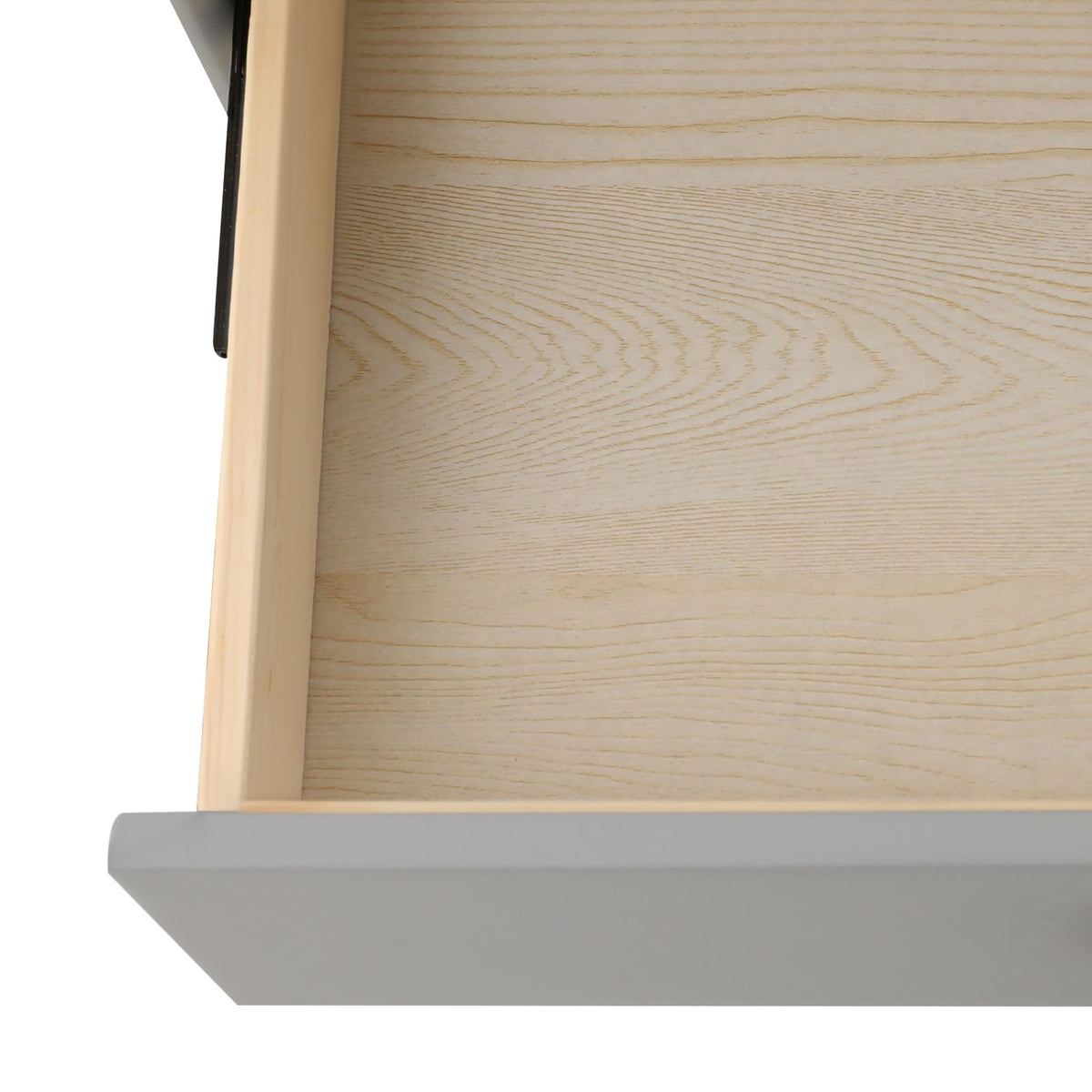 Light Grey Smart Nightstand with Wireless Charging W188120