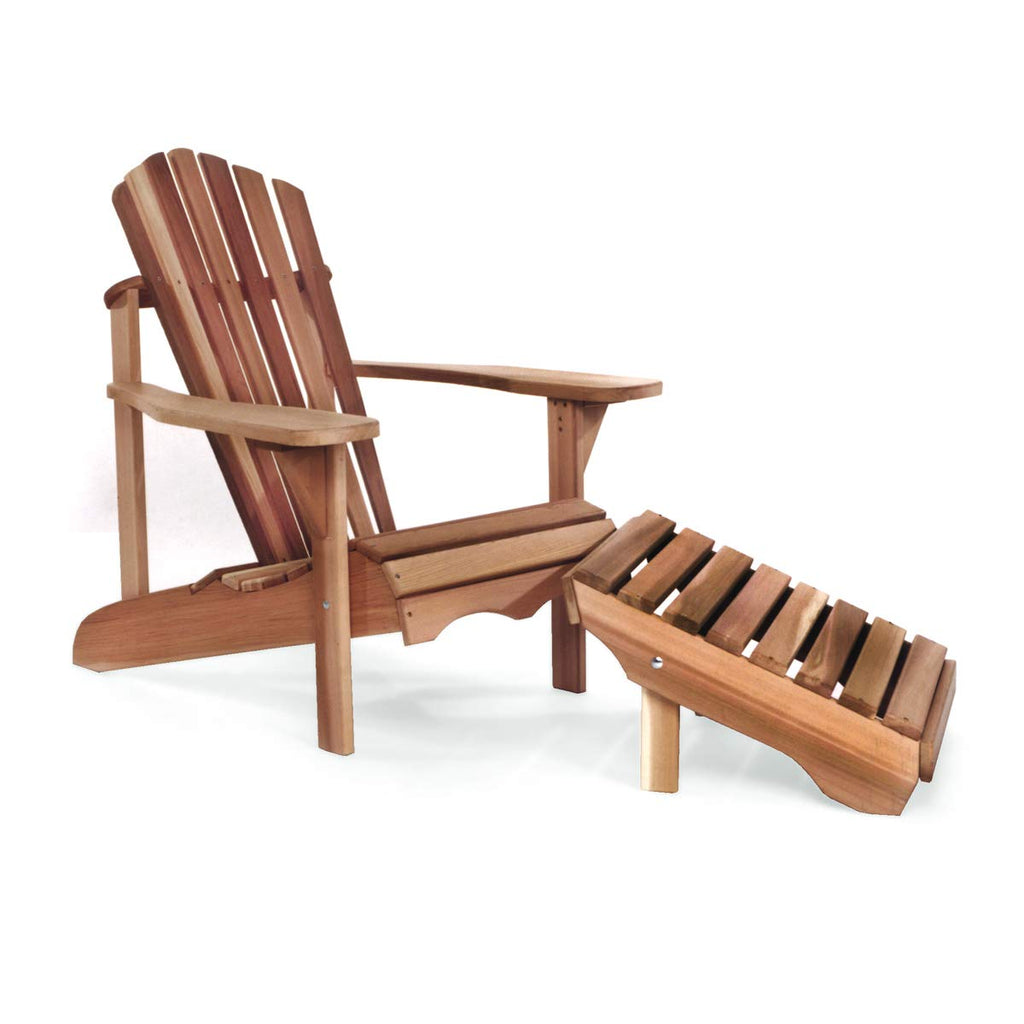 Adirondack Cedar Patio Chair & Ottoman G252761