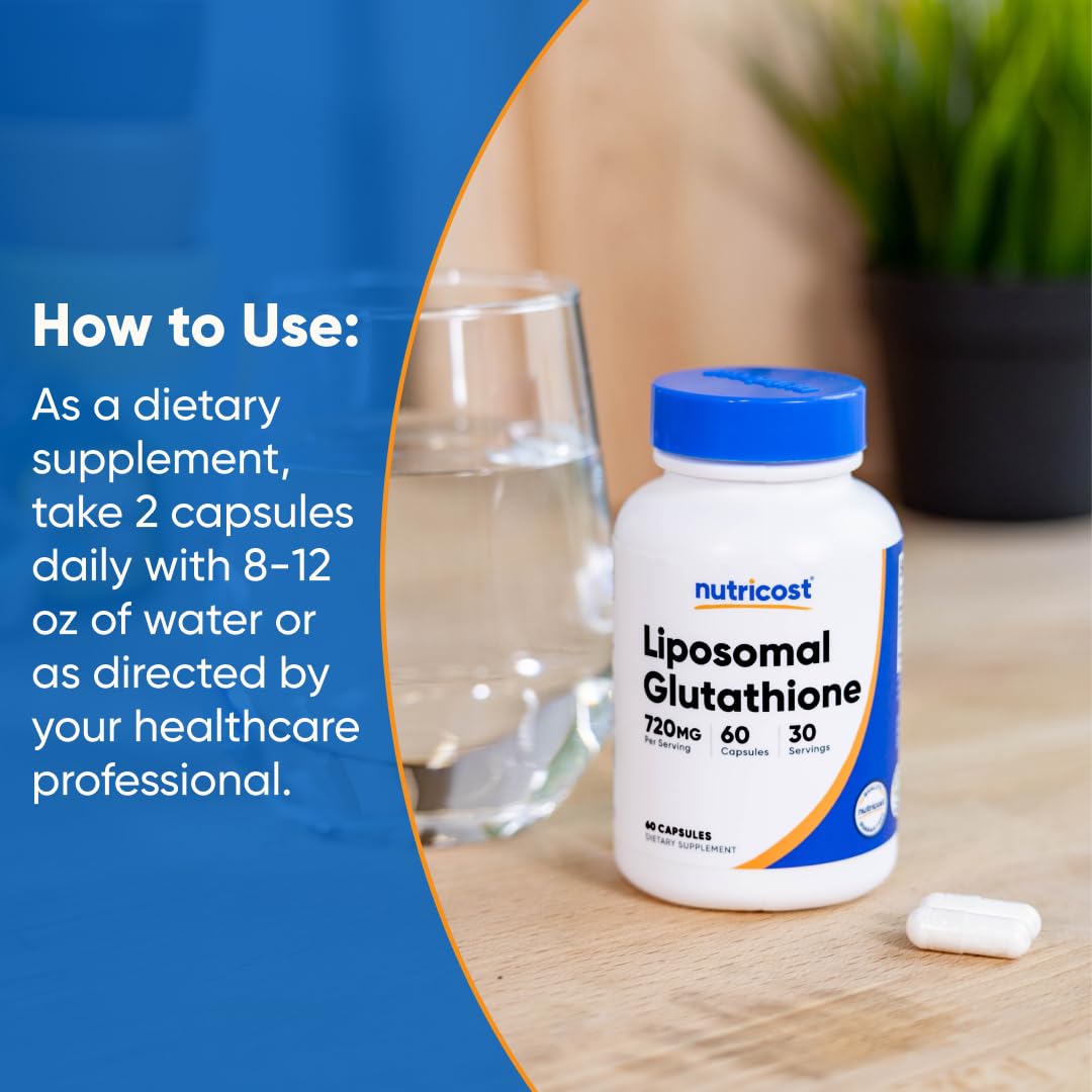 Liposomal Glutathione Supplement 60 Capsules J8621