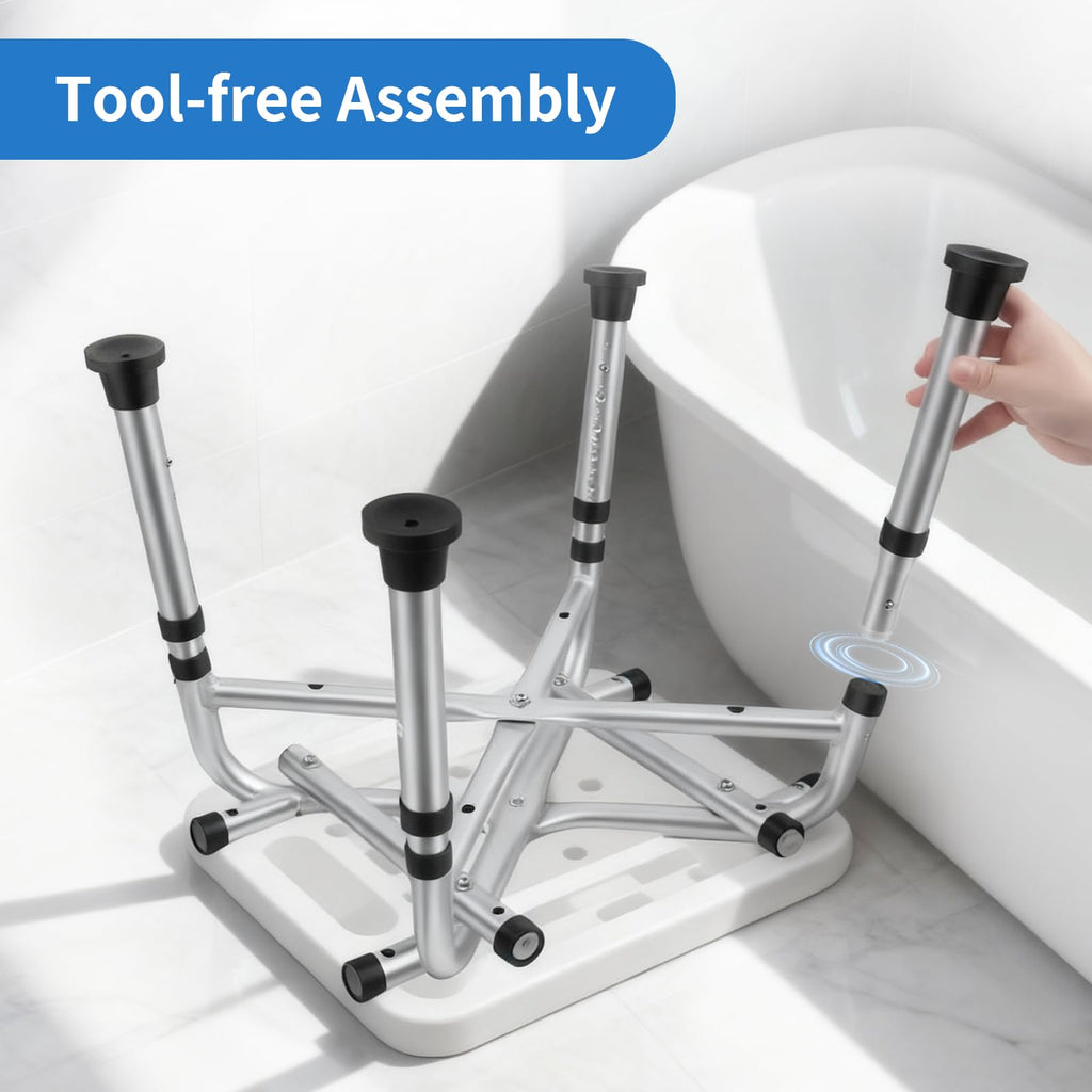 Heavy Duty Shower Chair with Arms and Back U202