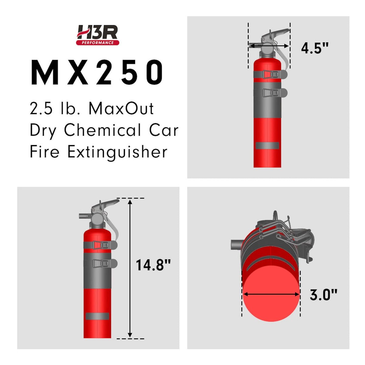 2.5 lbs Black Refillable Dry Chemical Fire Extinguisher G44556