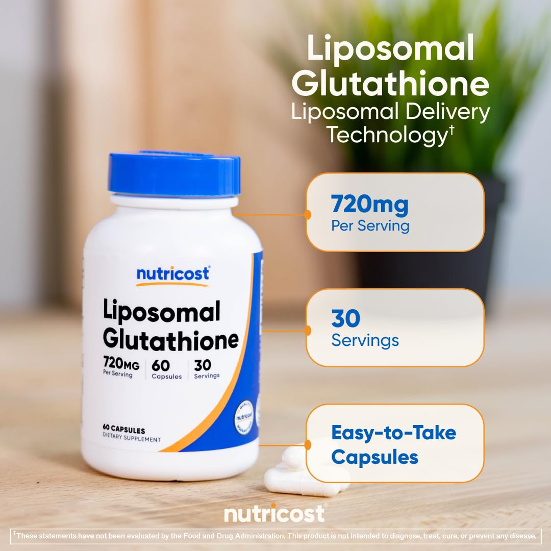 Liposomal Glutathione Supplement 60 Capsules J8621