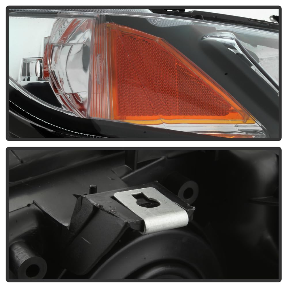 Black Housing Headlights Headlamps Assembly Pair C209190