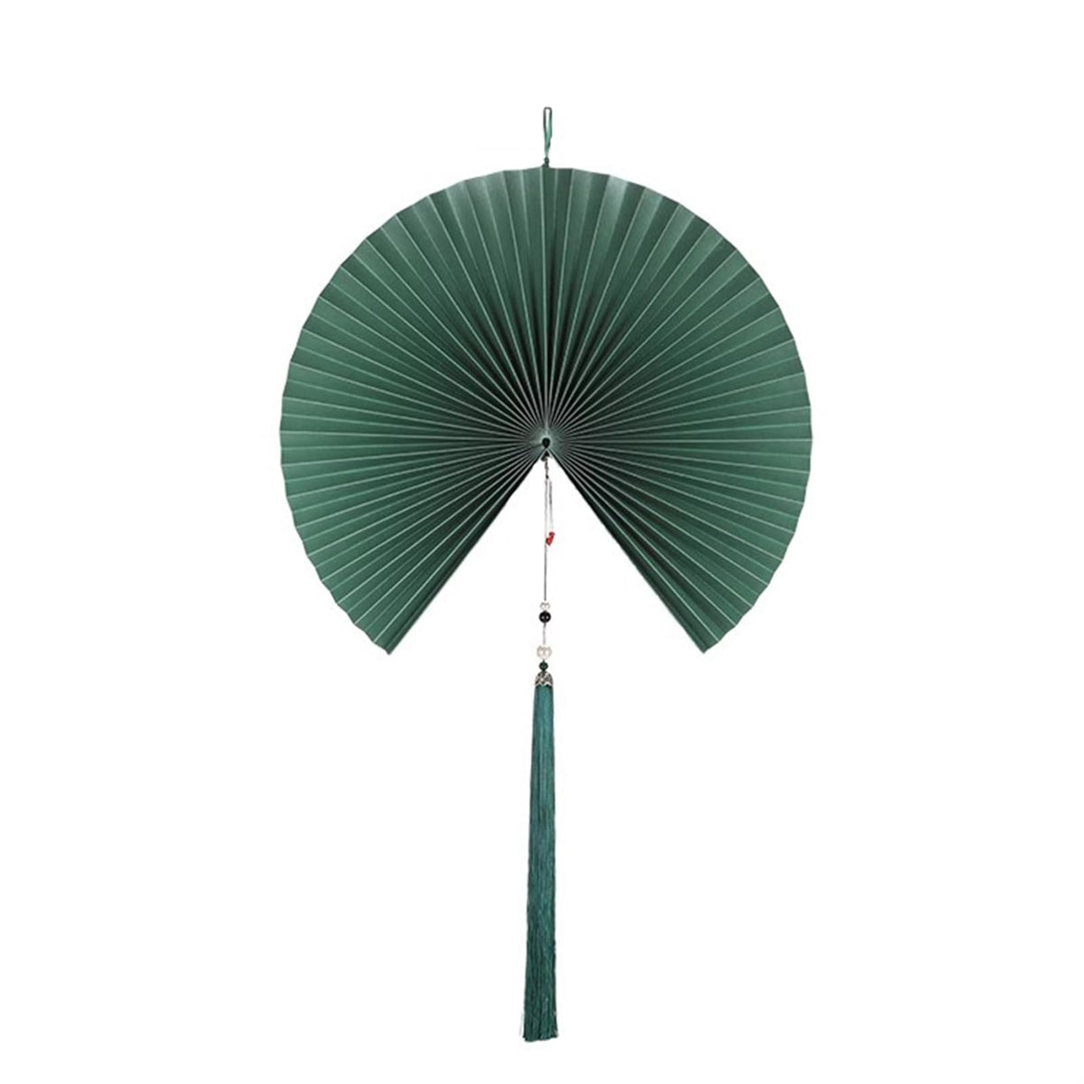 Handmade Hanging Folding Paper Fan Green 32'' E7694