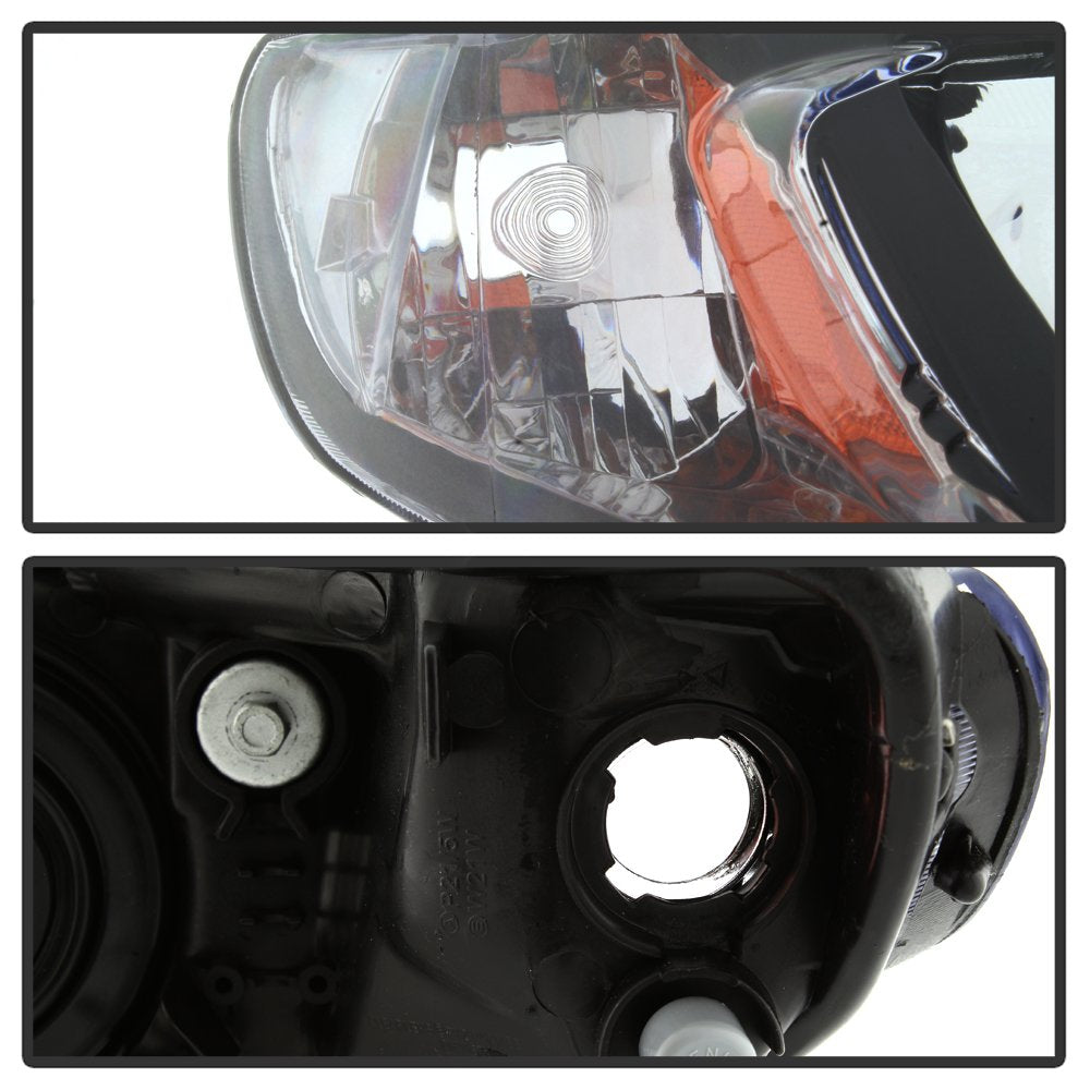 Black Housing Headlights Headlamps Assembly Pair C209190