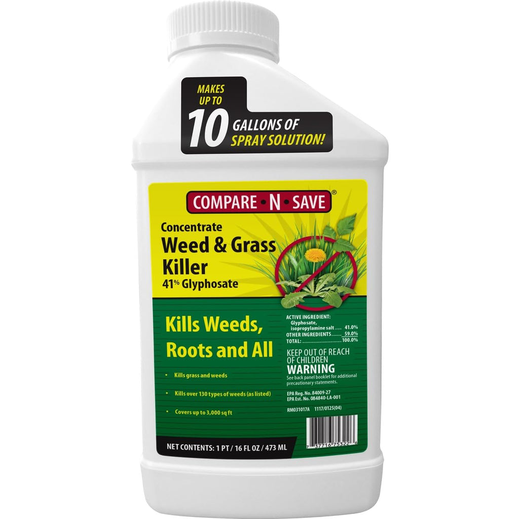 Glyphosate Concentrate Grass & Weed Killer Herbicide, 16-ounce Y863