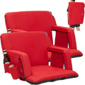 2 PCS Portable Folding Stadium Bleacher Chair Y593