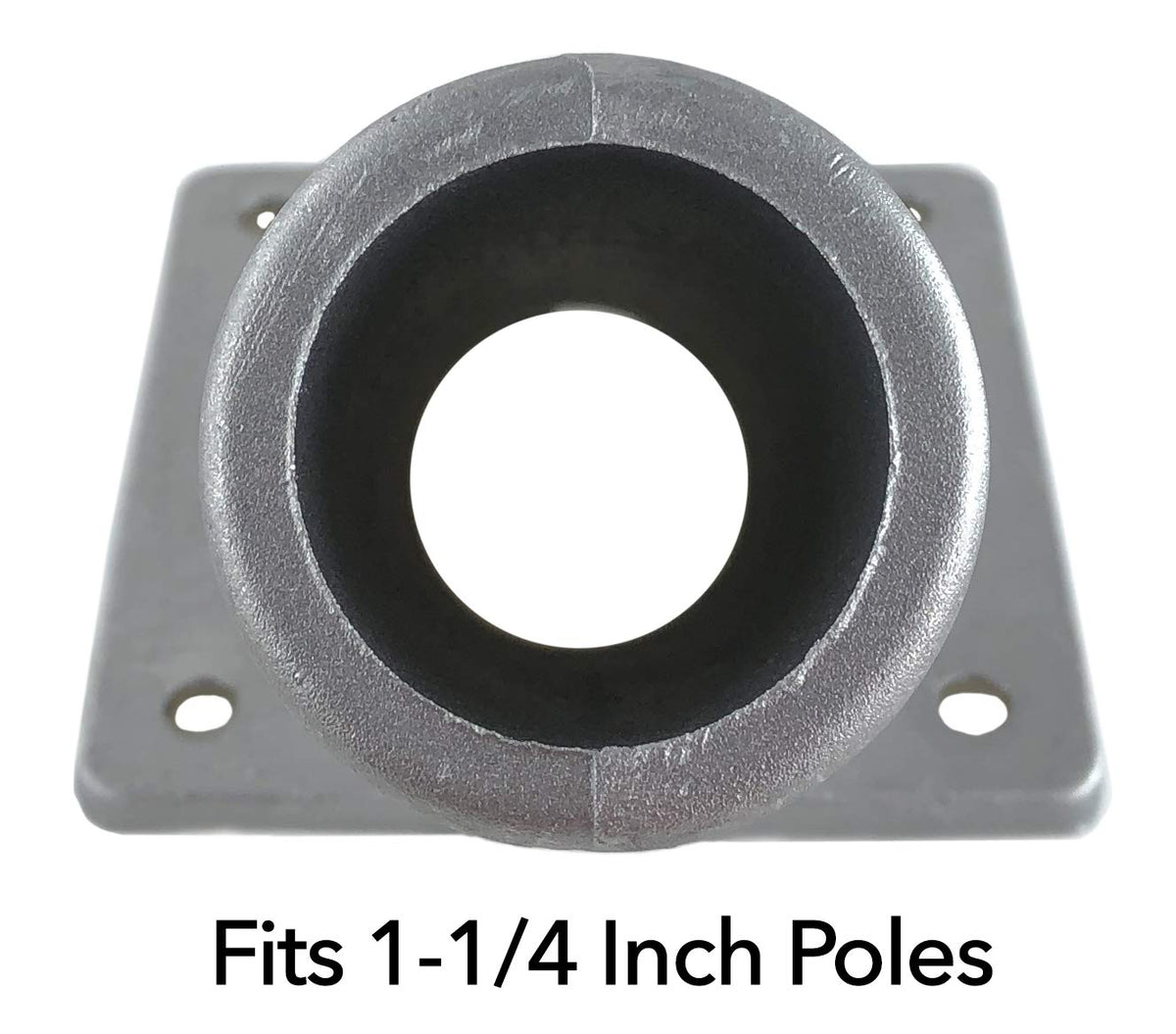 Aluminum Flag Pole Bracket Fits 1.25'' Poles Gray I750592