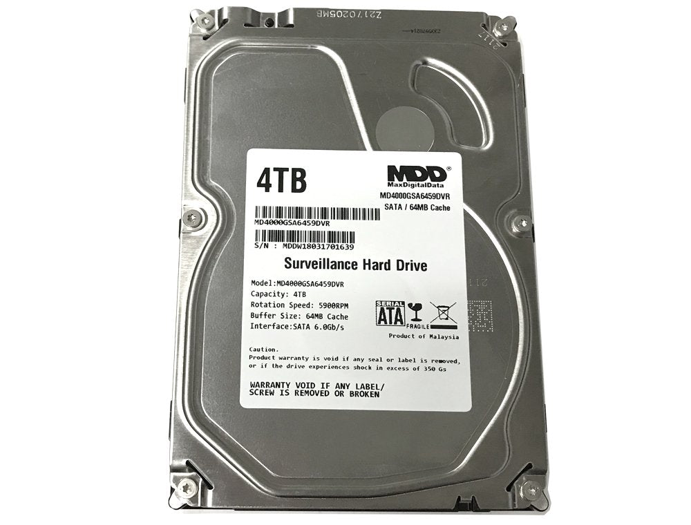 4TB 5900PM SATA 6.0Gb/s 3.5-inch Internal Surveillance Hard Drive E4005