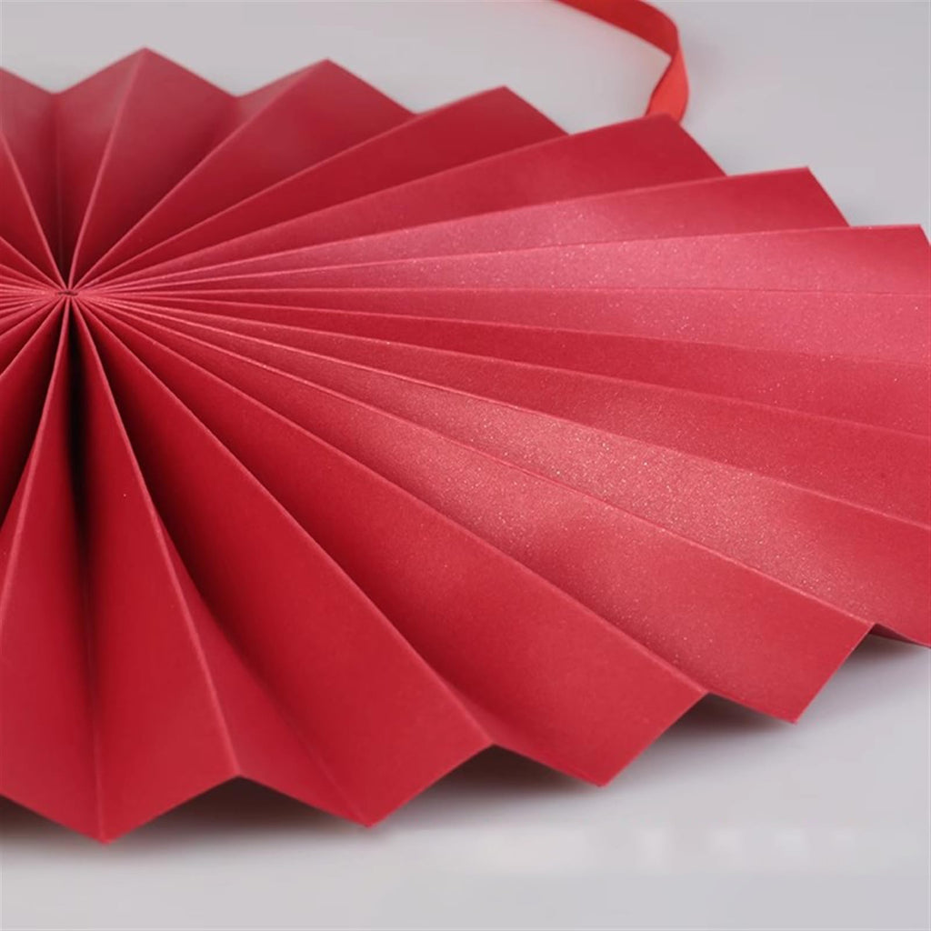 Handmade Hanging Folding Paper Fan Green 32'' E7694