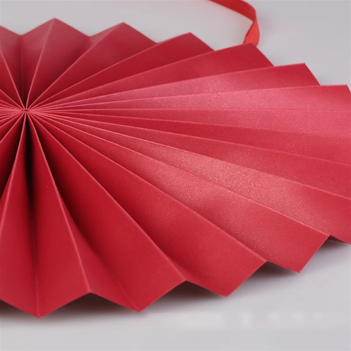 Handmade Hanging Folding Paper Fan Green 32'' E7694