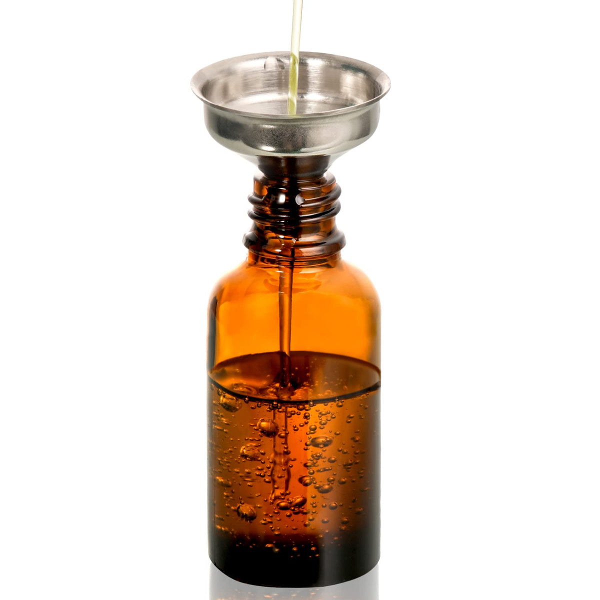 2 oz Dark Amber Dropper Bottles with Funnels R92044