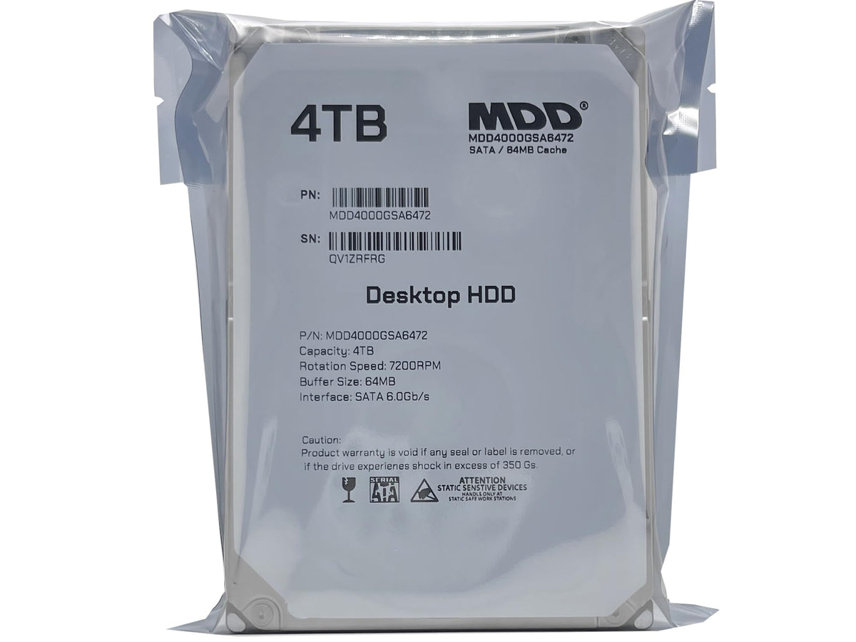 4TB 7200RPM 64MB Cache SATA 6.0Gb/s 3.5inch Internal Desktop Hard Drive I3198