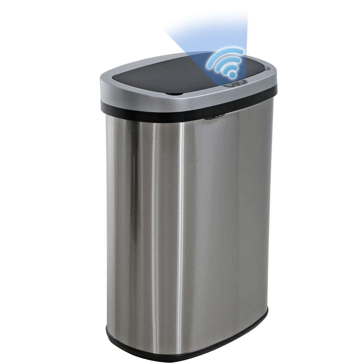 13 Gallon Stainless Steel Trash Can with Lid M842