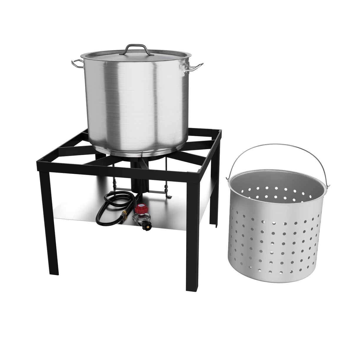 60 Qt. Aluminum Outdoor Seafood Boiler/Steamer Kit F228485