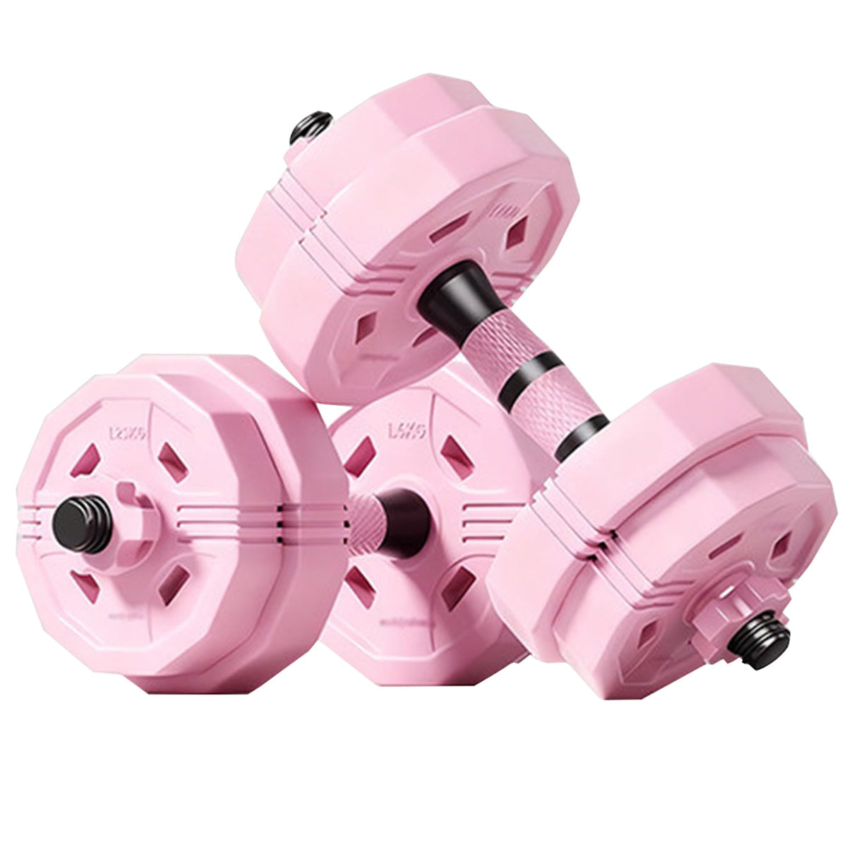 Adjustable Dumbbells Set 2 in 1 Free Weights Dumbbell Barbell Set U797