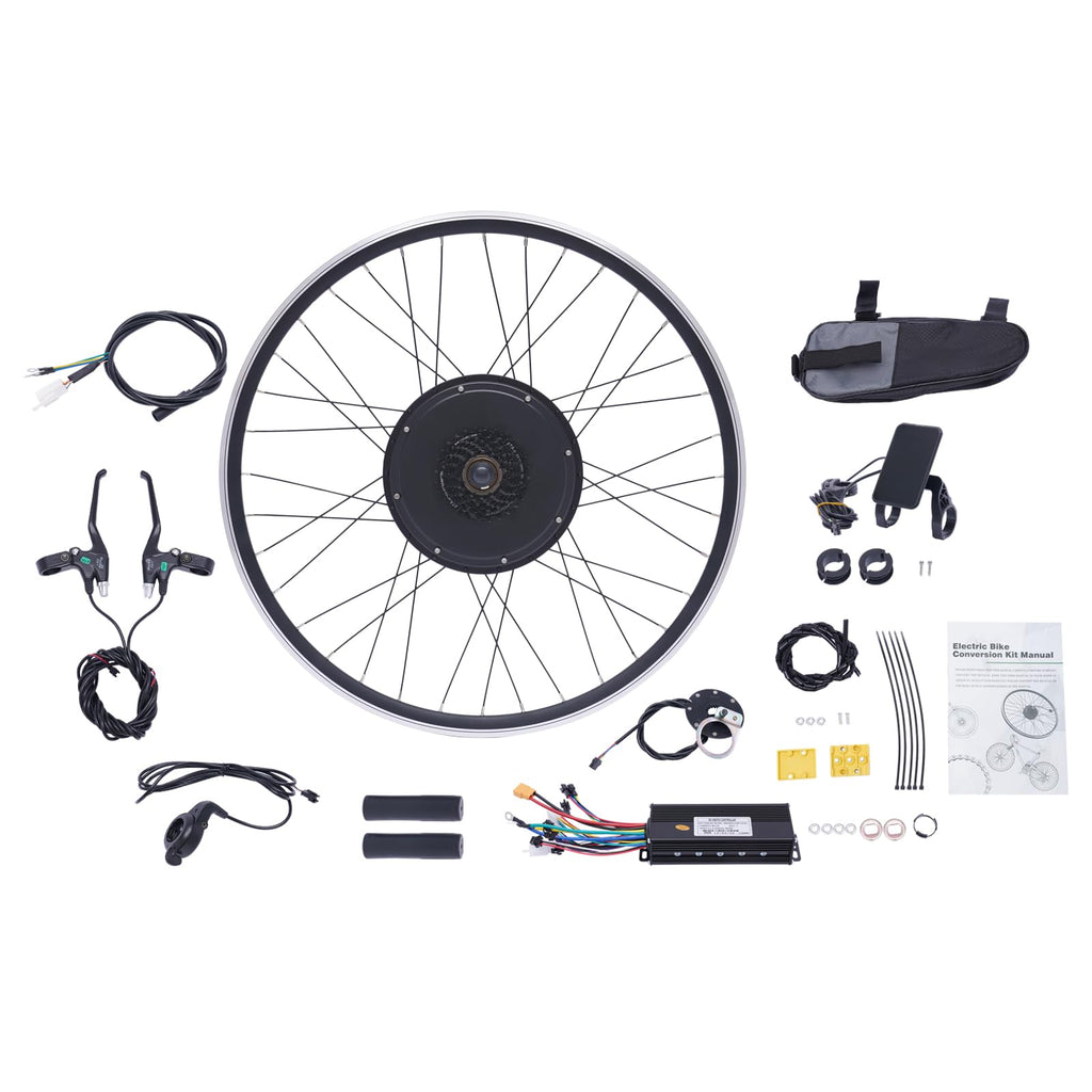 28"/29" Rear Wheel 48V 1000W Electric Bike Conversion Kit with LCD Display W433