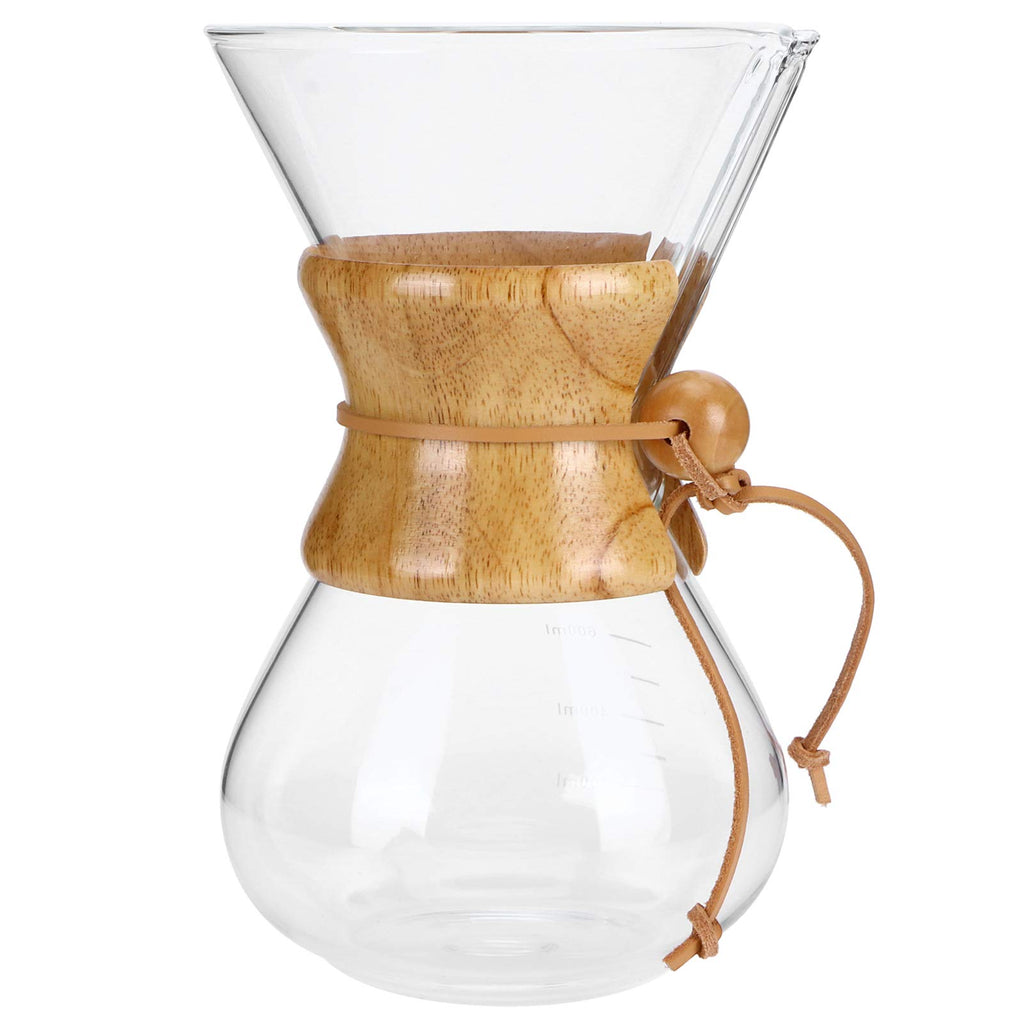 High Temp Glass Coffee Drip Pot with Reusable Filter 600ml I17558