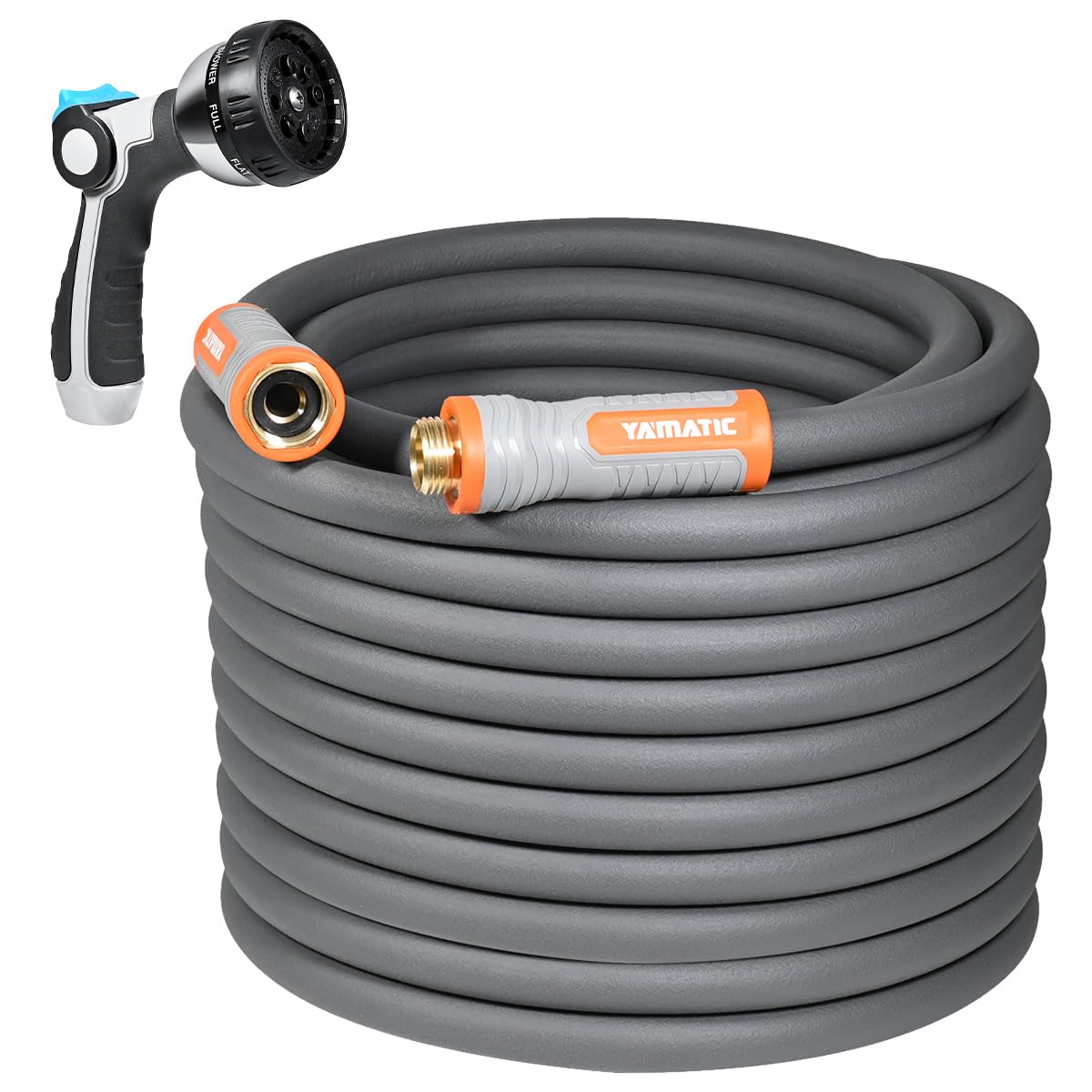 Heavy Duty Garden Hose 5/8 in x 100 ft with Nozzle T4264