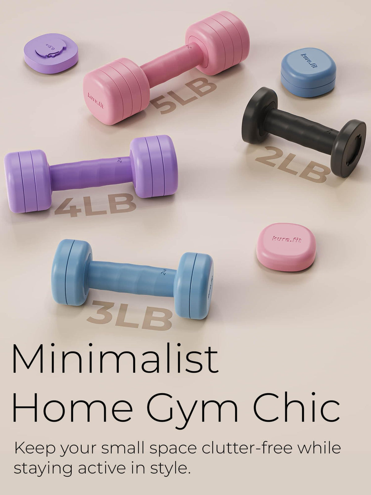 Adjustable Dumbbell Set 2LB 3LB 4LB 5LB R380