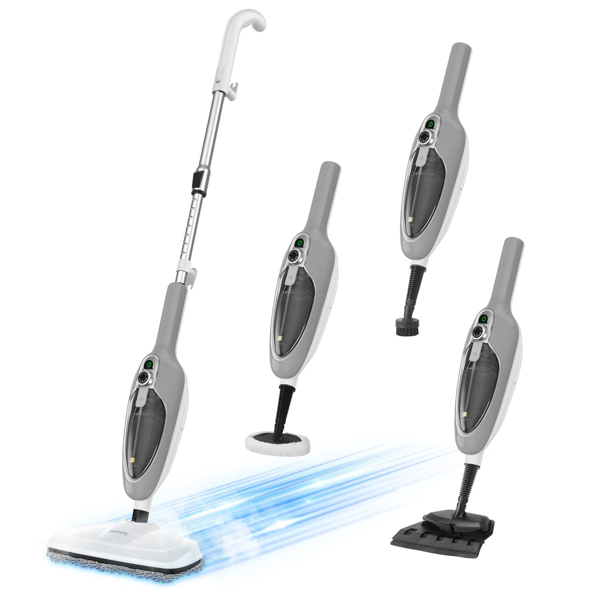 10-in-1 Handheld Steam Mop with 11 Accessories E6669