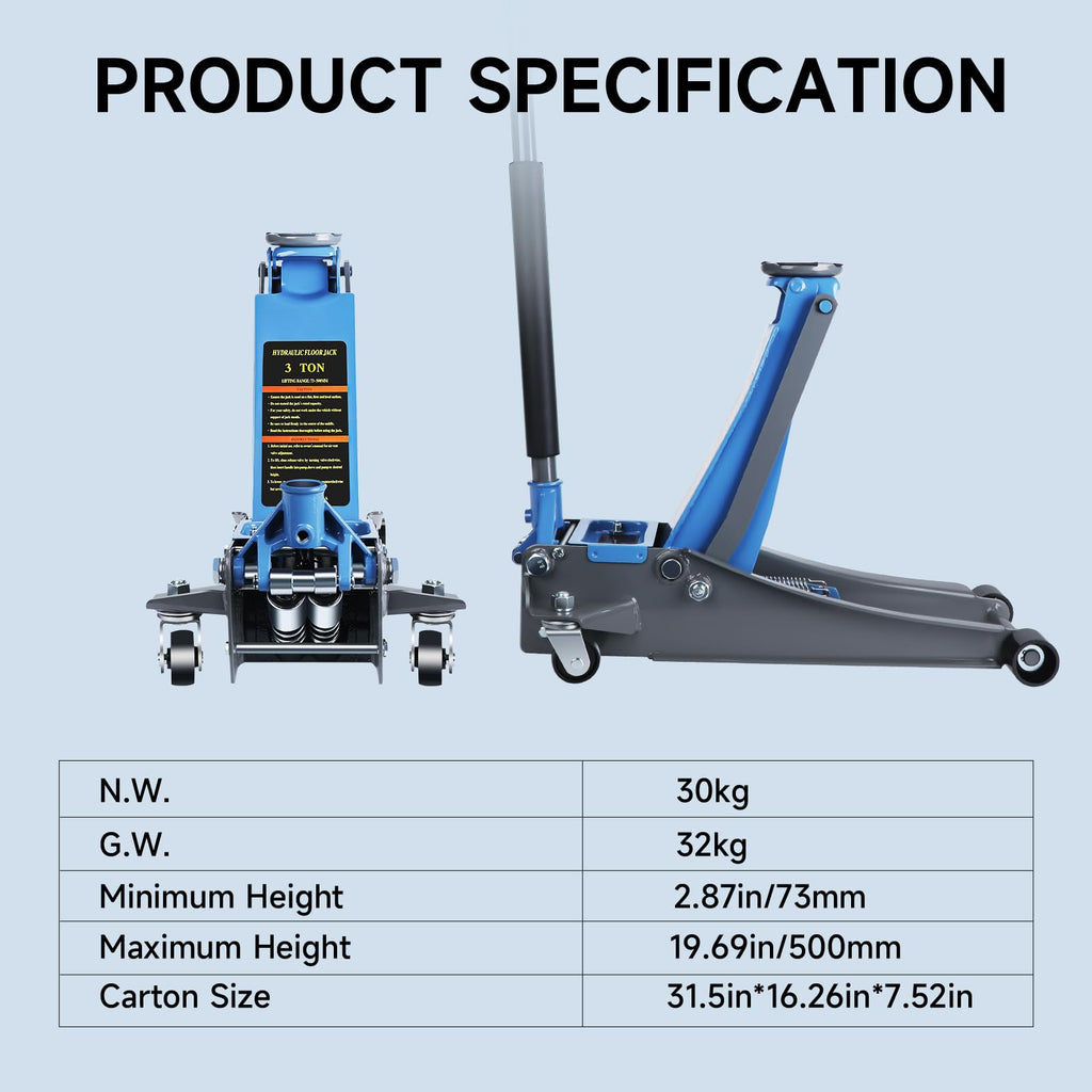 3 Ton Hydraulic Floor Jack G67270
