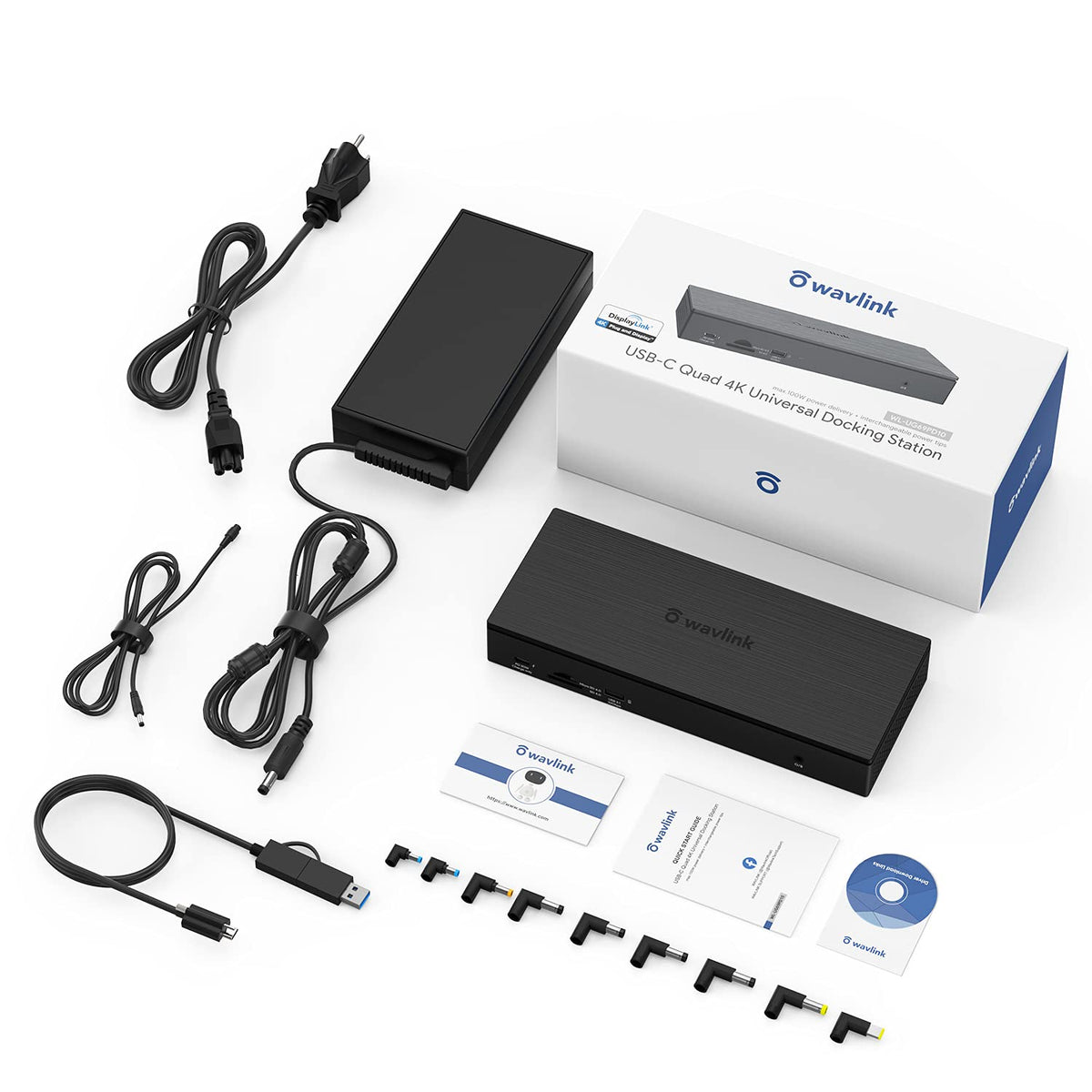 20-in-1 USB-C Quad 4K Docking Station with 100W Charging V848