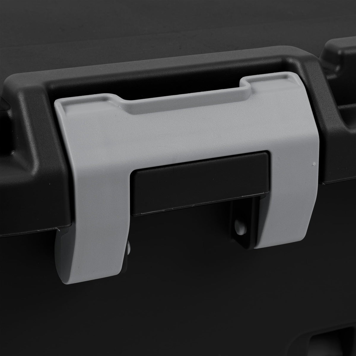 22 Gallon Black Wheeled Plastic Storage Trunk with Lockable Lid O762