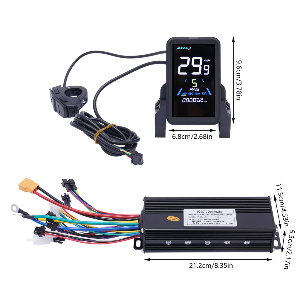 28"/29" Rear Wheel 48V 1000W Electric Bike Conversion Kit with LCD Display W433