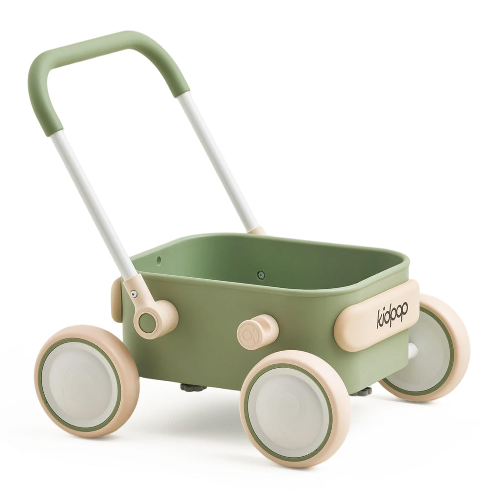Baby Push Walker with Wheels Green A36269