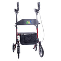 Red Aluminum Rollator with Loop Brakes G806