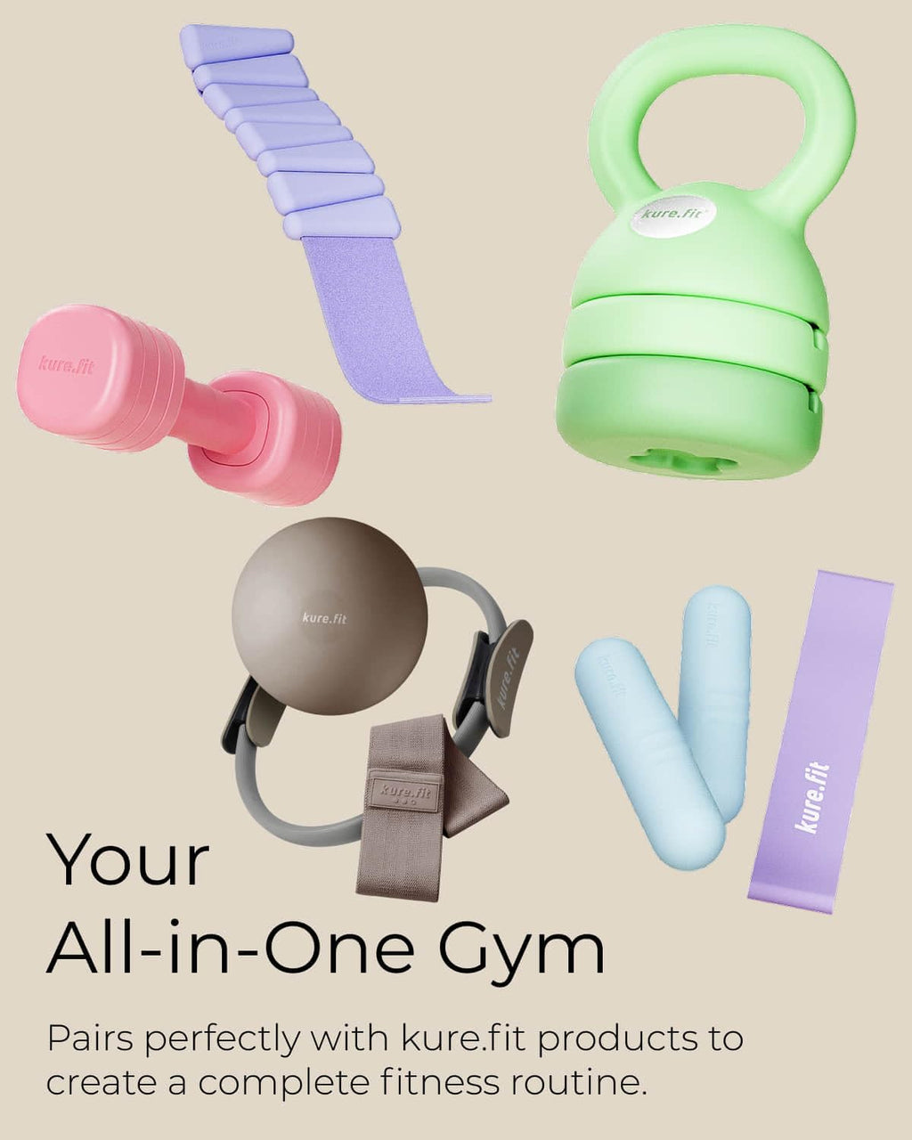 Adjustable Dumbbell Set 2LB 3LB 4LB 5LB R380