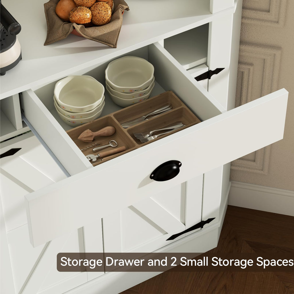 74" Corner Cabinet with Charging Station P20551