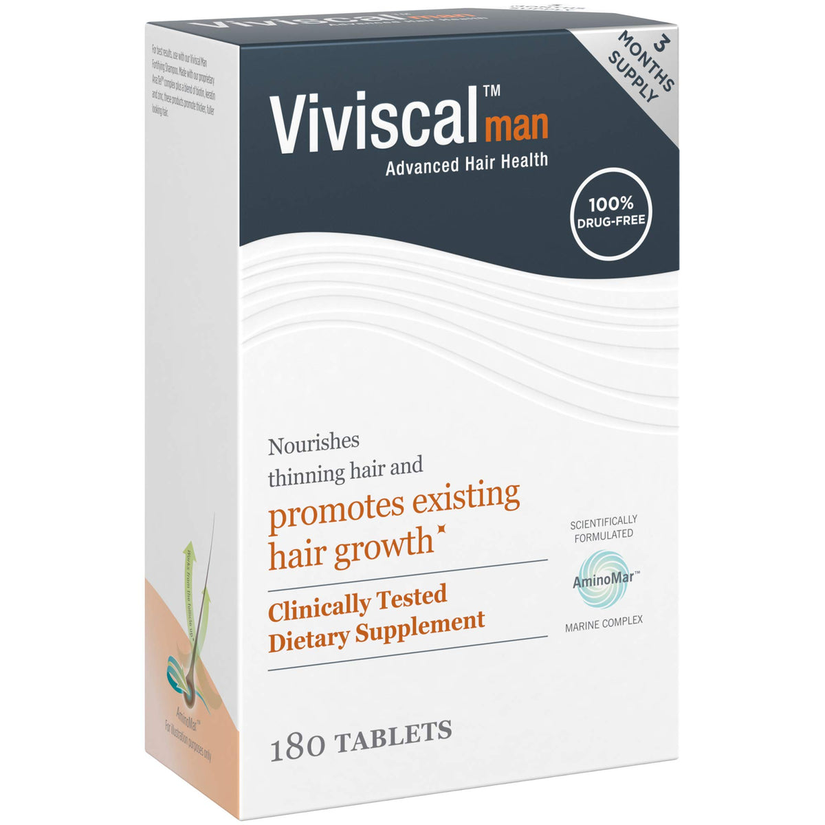 Men's Hair Growth Supplements 180 Tablets M5886