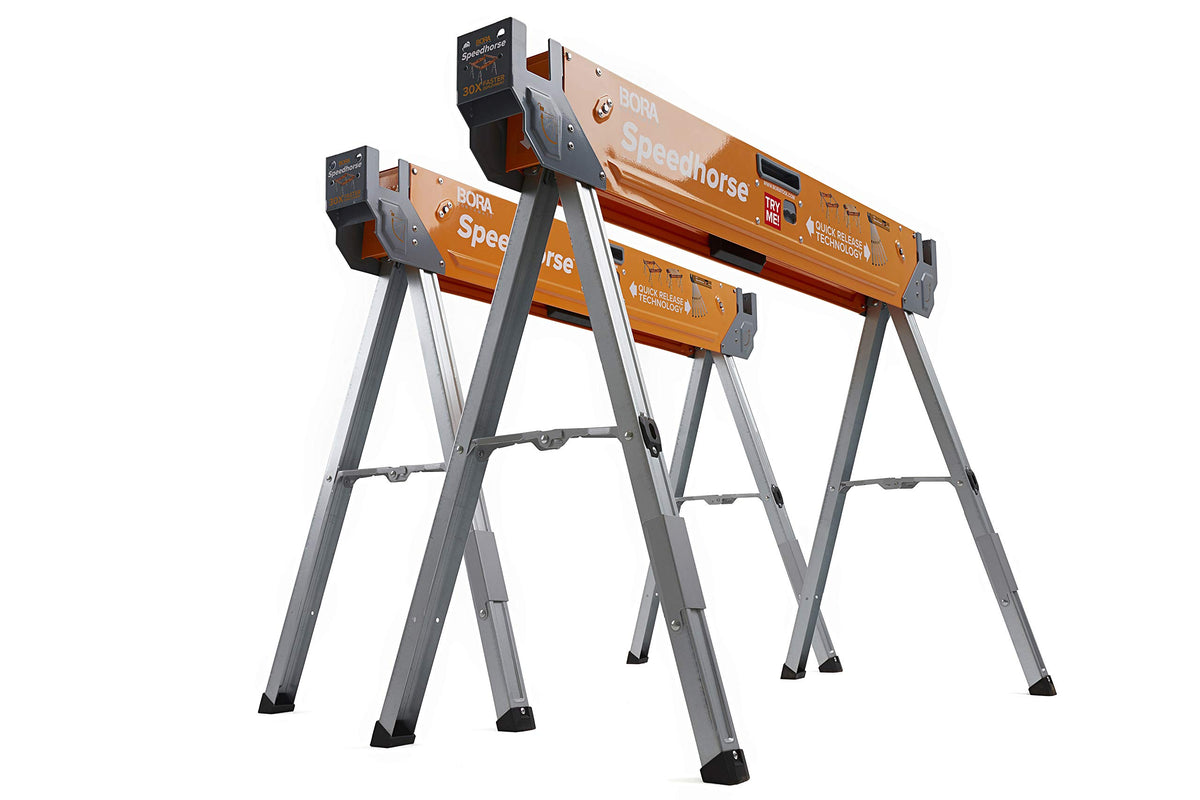2 Pack Folding Heavy Duty Metal Sawhorse Q1806