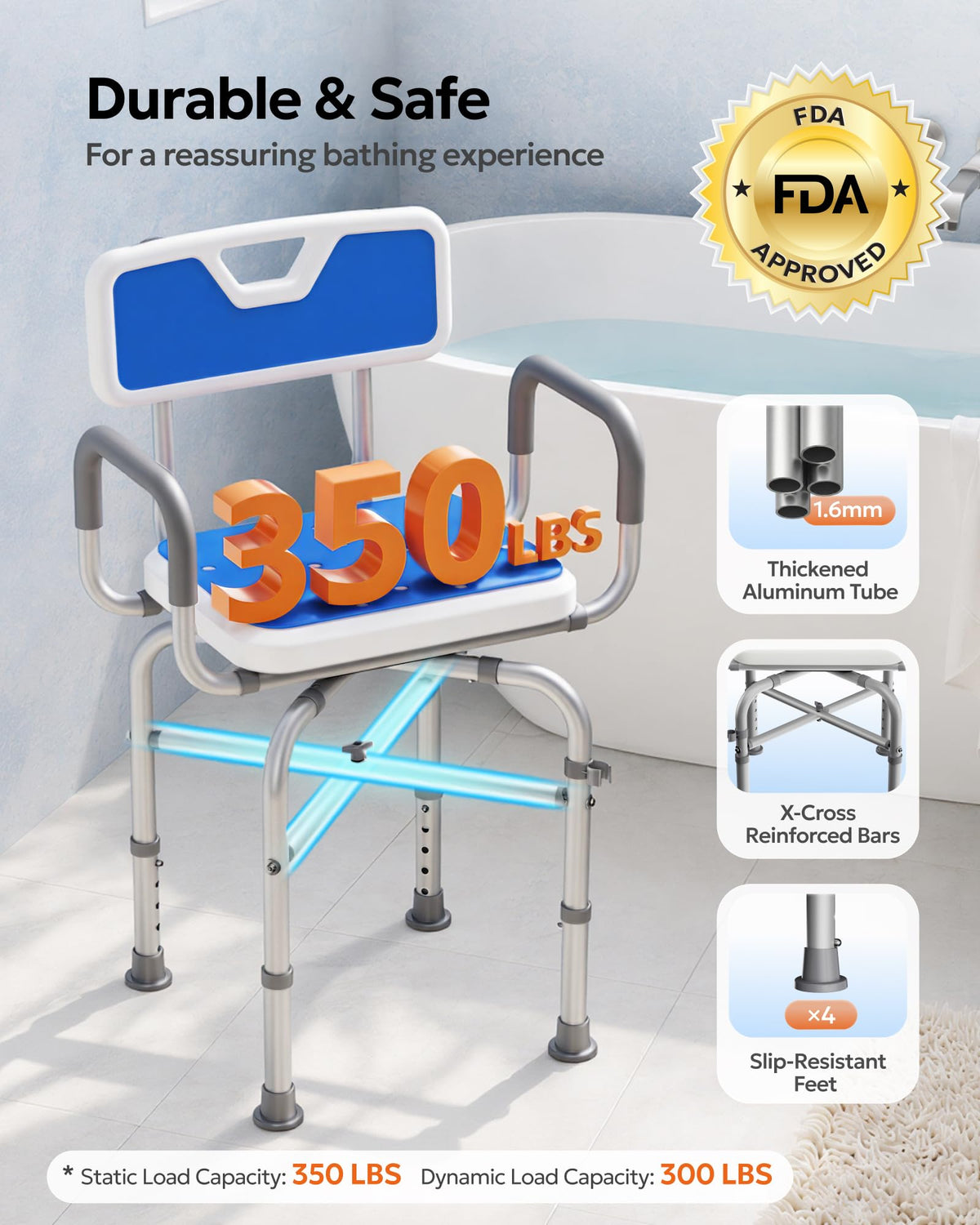 360° Swivel Shower Chair K367