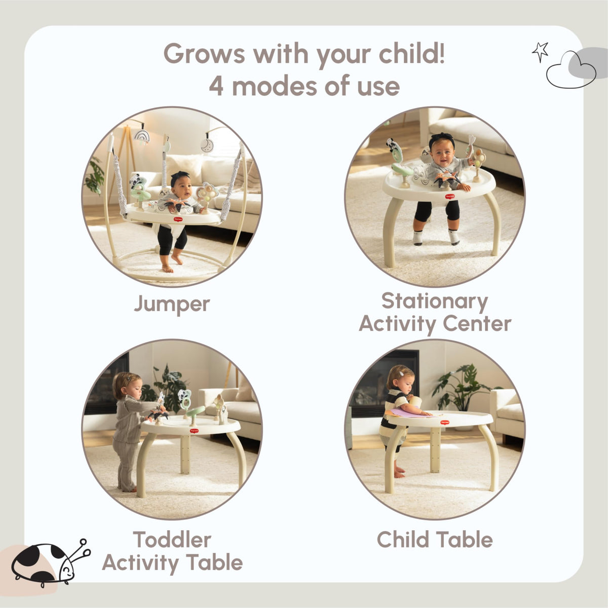 4-in-1 Baby Activity Center with Lights & Music F40607