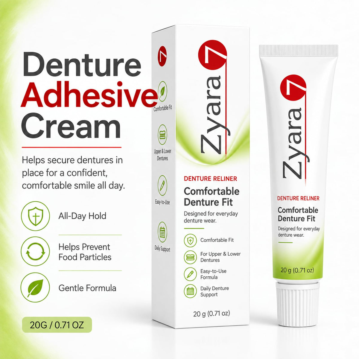 Denture Cream 0.71 Oz N7653