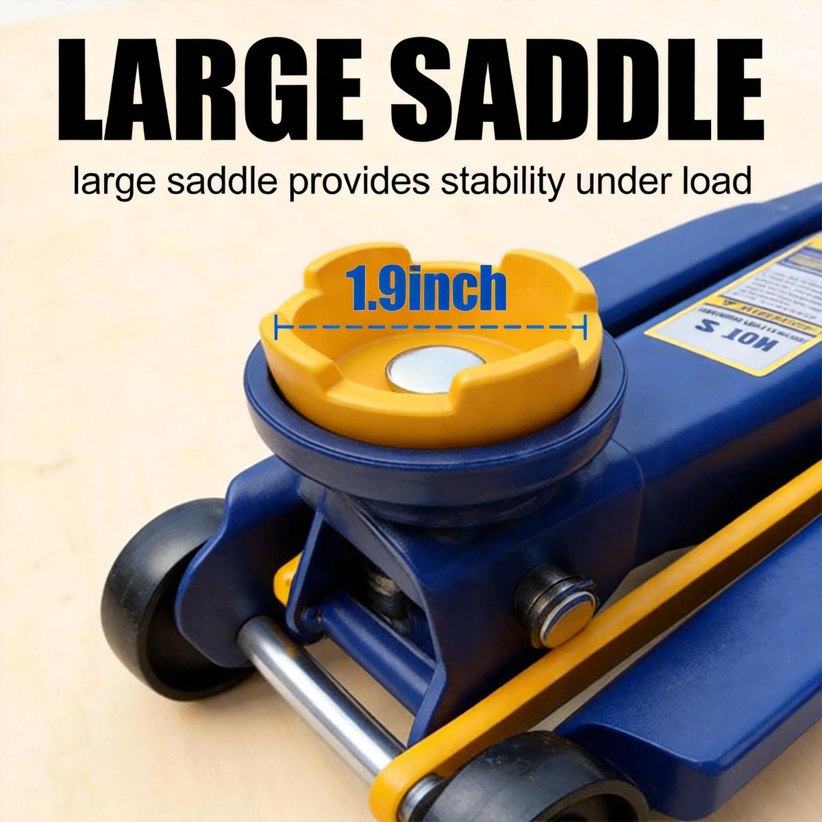 2 Ton Low Profile Hydraulic Floor Jack, 4000 lbs Capacity Steel Trolley Jack, Blue I4724