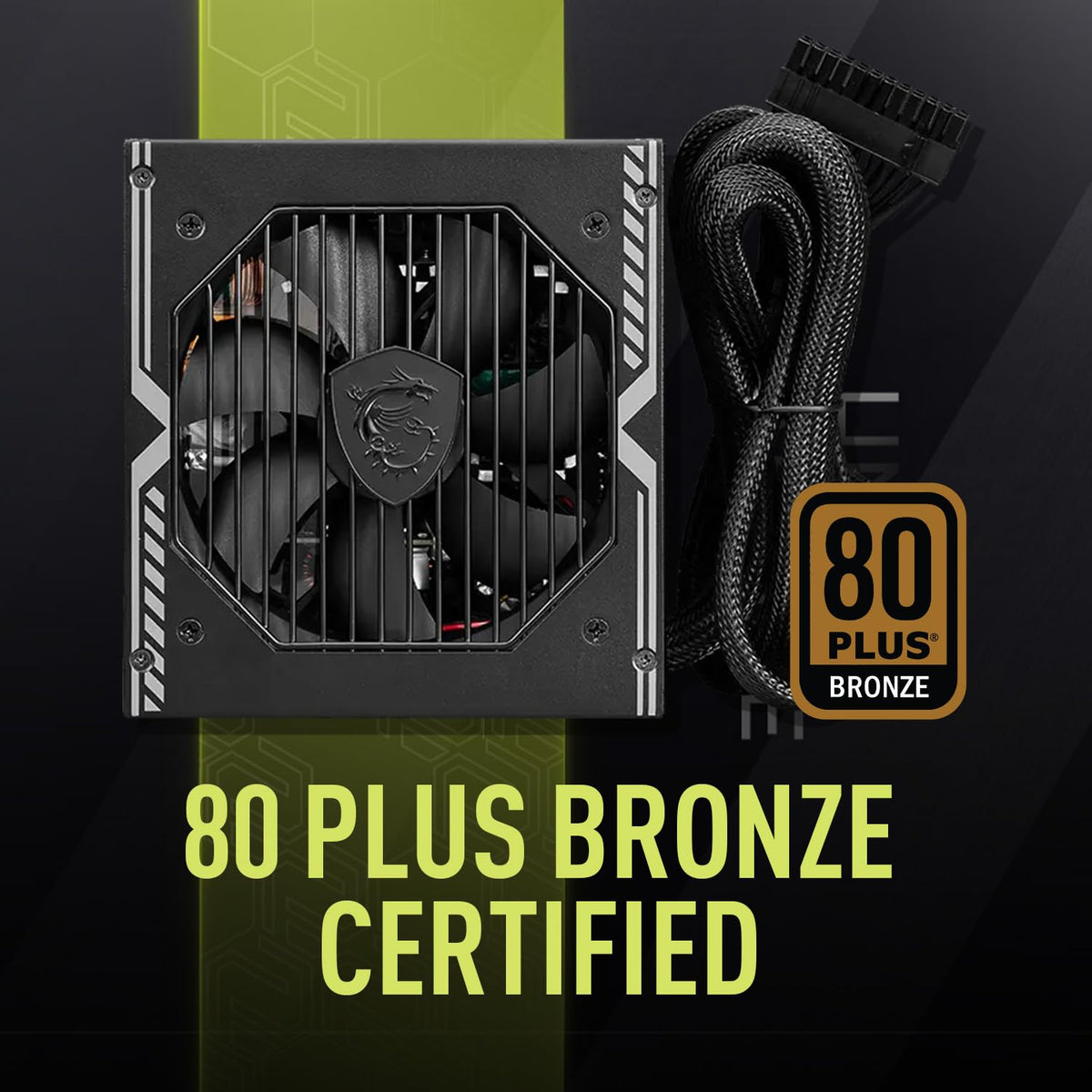 650W Semi-Modular ATX Power Supply 80+ Bronze T588841