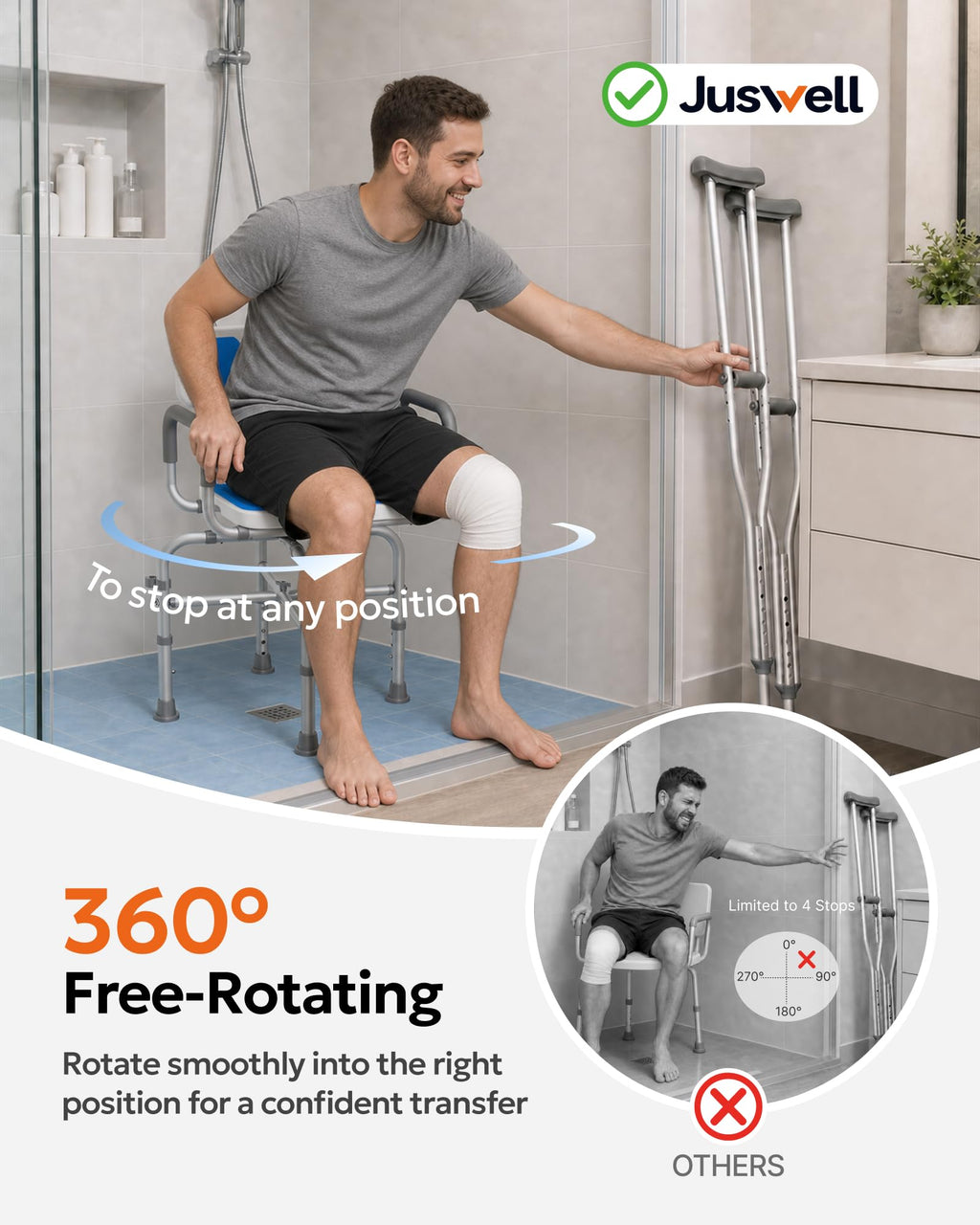 360° Swivel Shower Chair K367