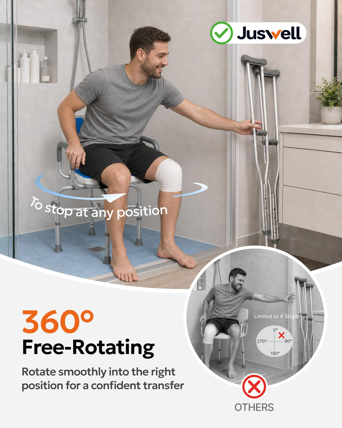 360° Swivel Shower Chair K367