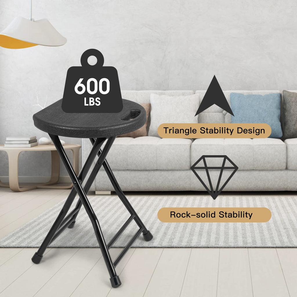 Folding Stool with 2 Pack Seat Cushion M60446
