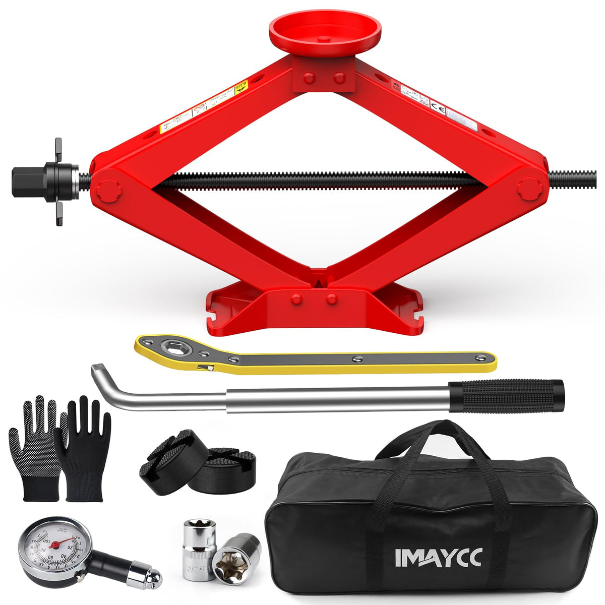 2.5 Ton Car Jack Kit with Lug Wrench F363