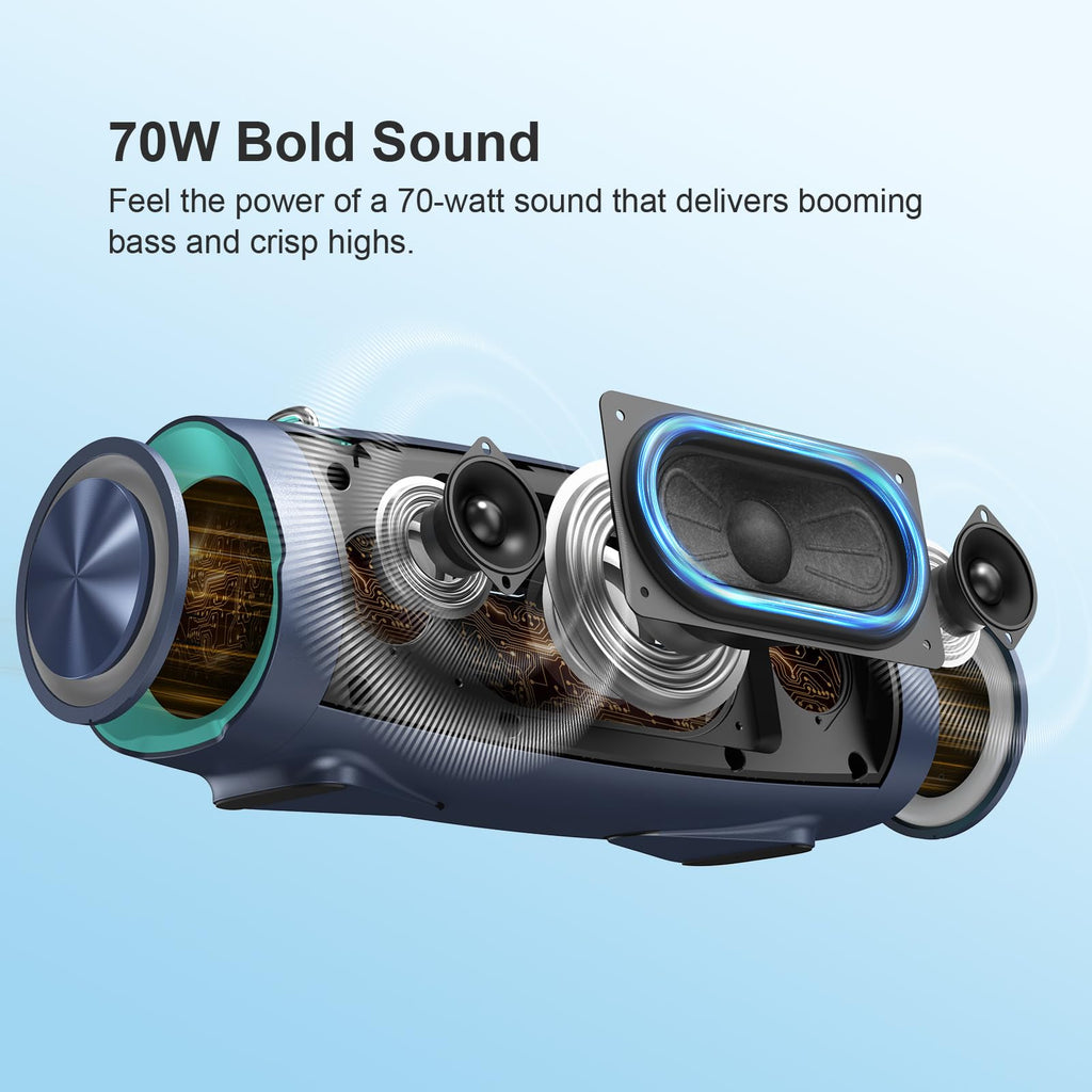 Wireless Bluetooth Speaker, IPX6 Waterproof P604