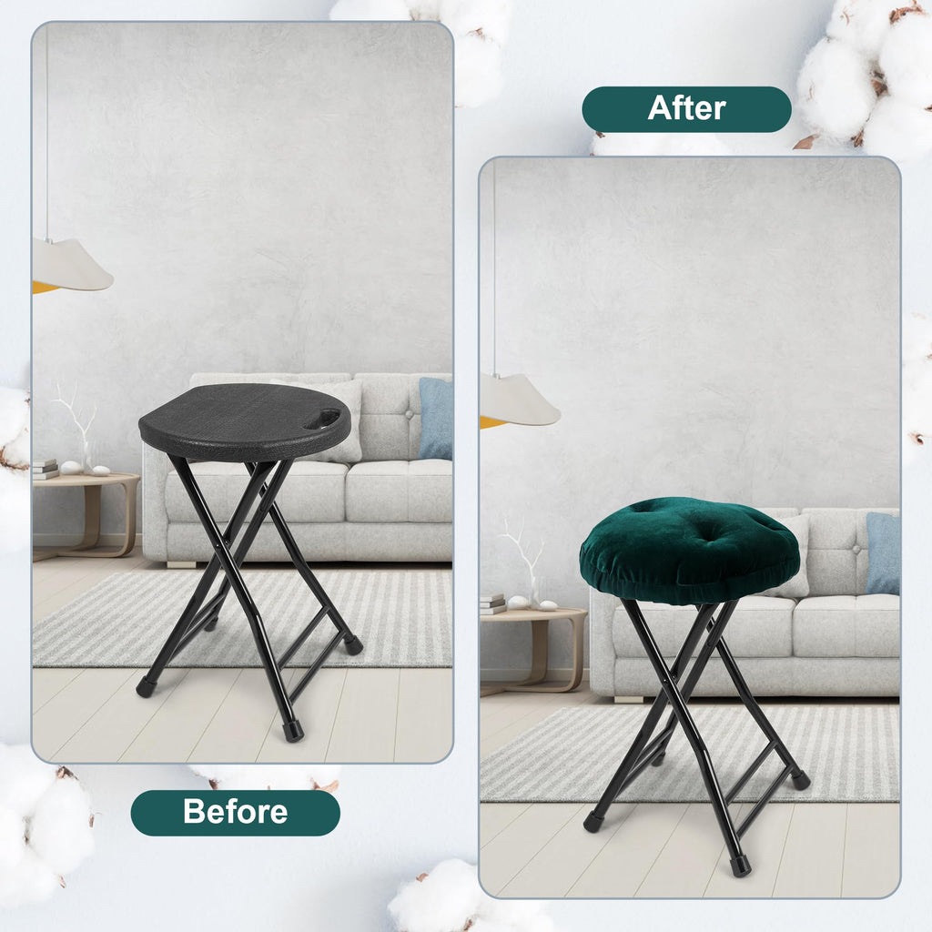 Folding Stool with 2 Pack Seat Cushion M60446