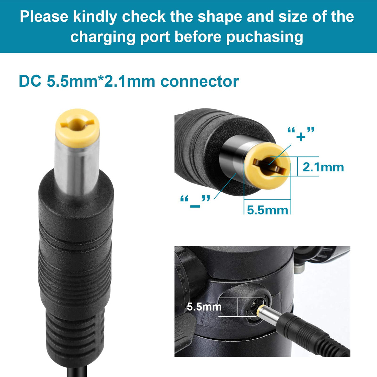 54.6V 2A Charger 5.5mm for 48V Battery J871555